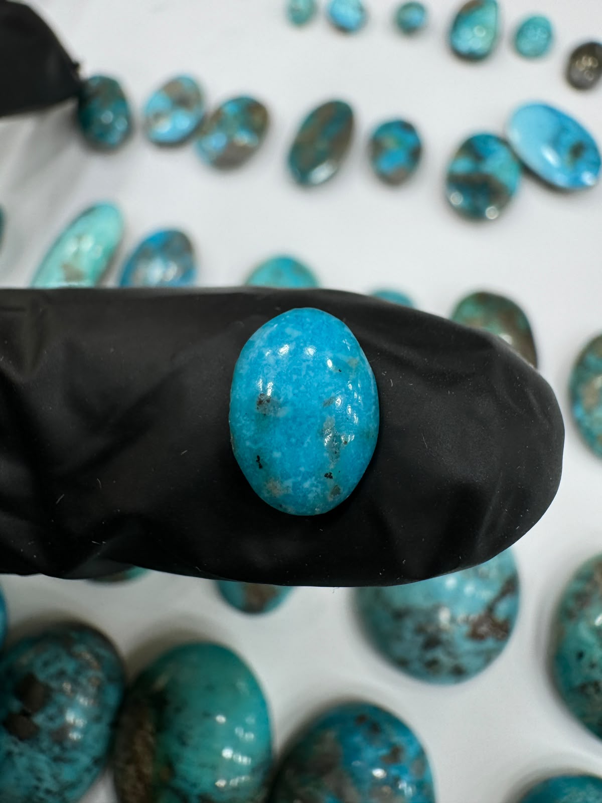 AAE SF 013 Natural Shajri Feroza Stone – Original Turquoise Gemstone