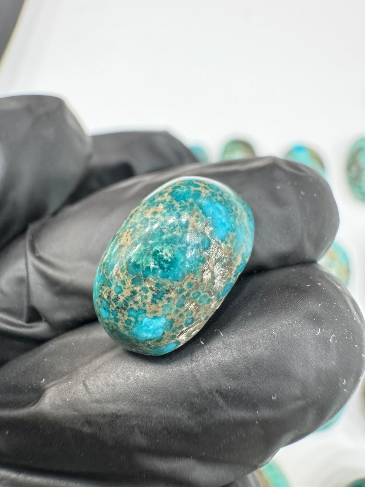 AAE SF 015 Natural Shajri Feroza Stone – Original Turquoise Gemstone