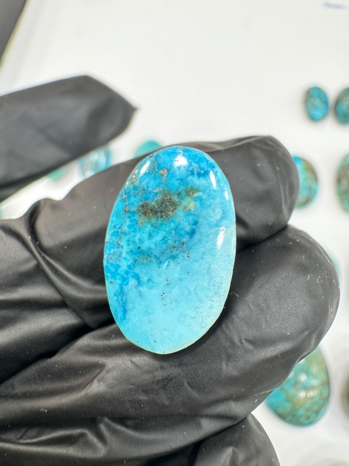 AAE SF 017 Natural Shajri Feroza Stone – Original Turquoise Gemstone