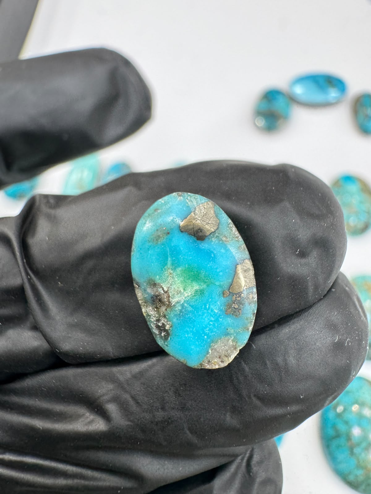 AAE SF 022 Natural Shajri Feroza Stone – Original Turquoise Gemstone