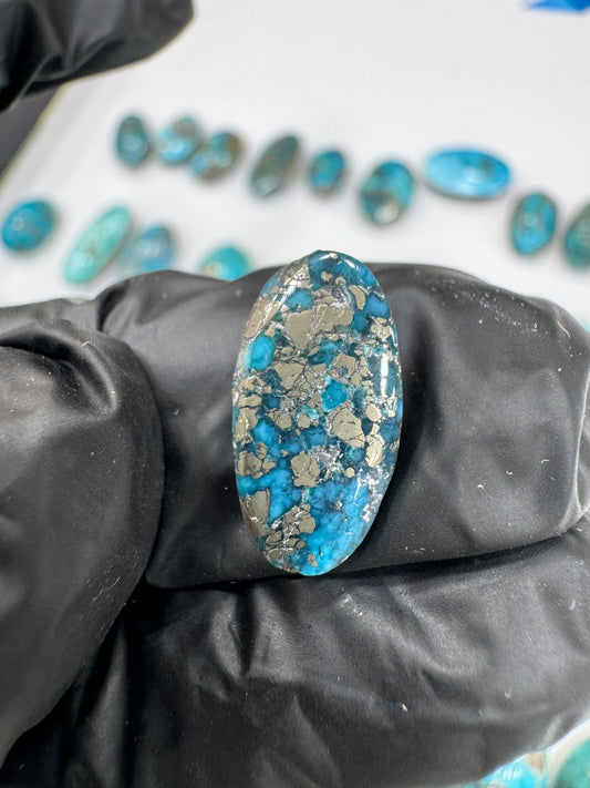 AAE SF 023 Natural Shajri Feroza Stone – Original Turquoise Gemstone