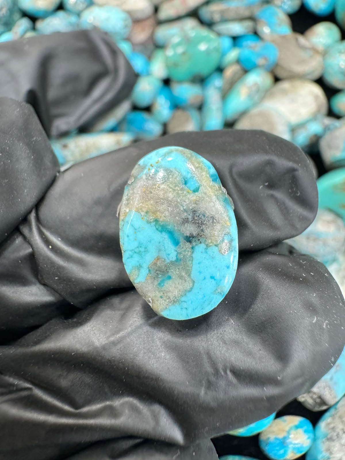 AAE SF 024 Natural Shajri Feroza Stone – Original Turquoise Gemstone