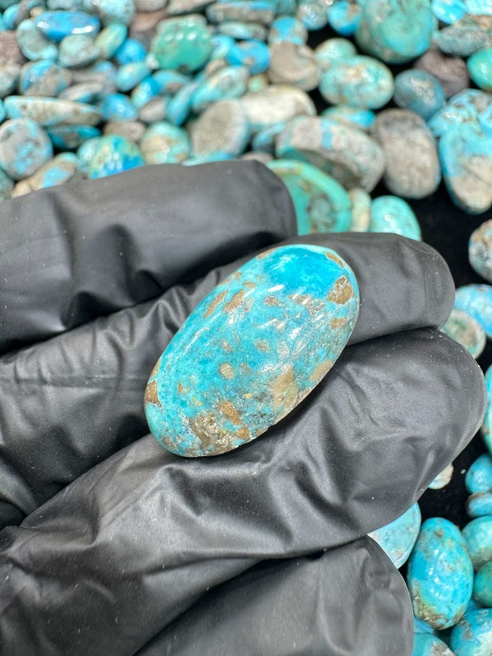 AAE SF 025 Natural Shajri Feroza Stone – Original Turquoise Gemstone