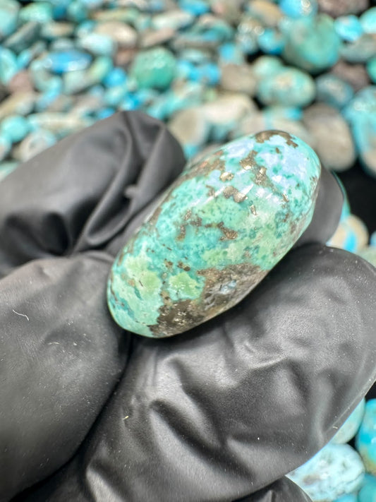 AAE SF 027 Natural Shajri Feroza Stone – Original Turquoise Gemstone