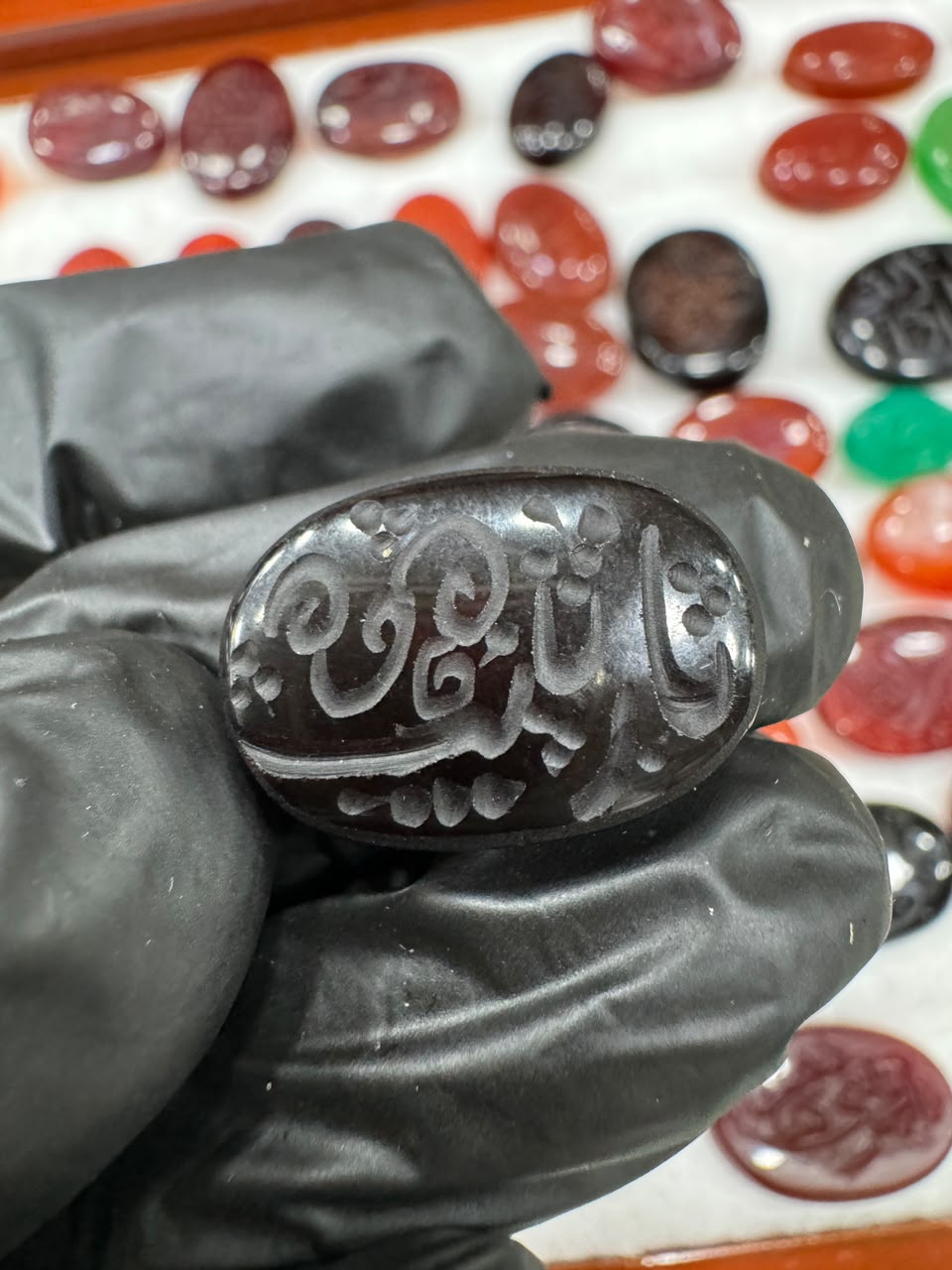 AAE AQ 029 Premium Natural Aqeeq Stone with Islamic Engraving