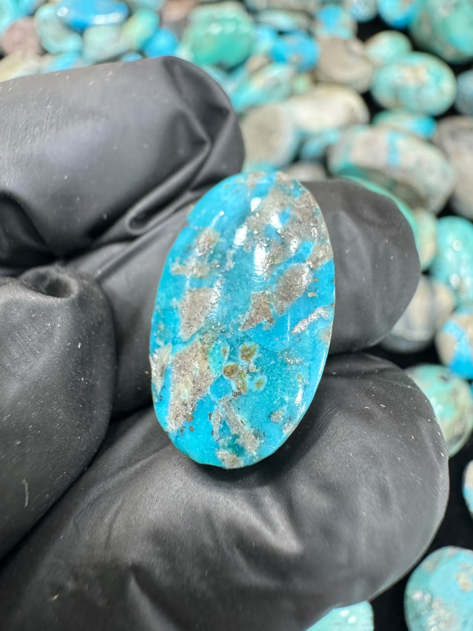 AAE SF 030 Natural Shajri Feroza Stone – Original Turquoise Gemstone