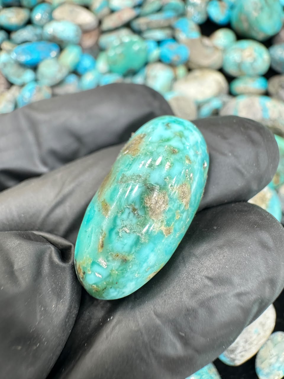 AAE SF 034 Natural Shajri Feroza Stone – Original Turquoise Gemstone