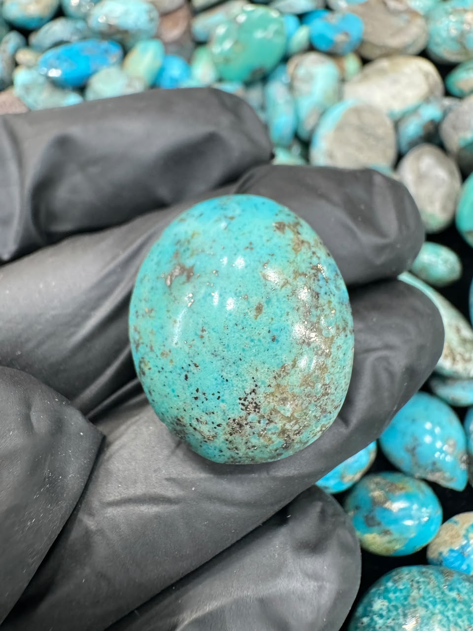 AAE SF 042 Natural Shajri Feroza Stone – Original Turquoise Gemstone