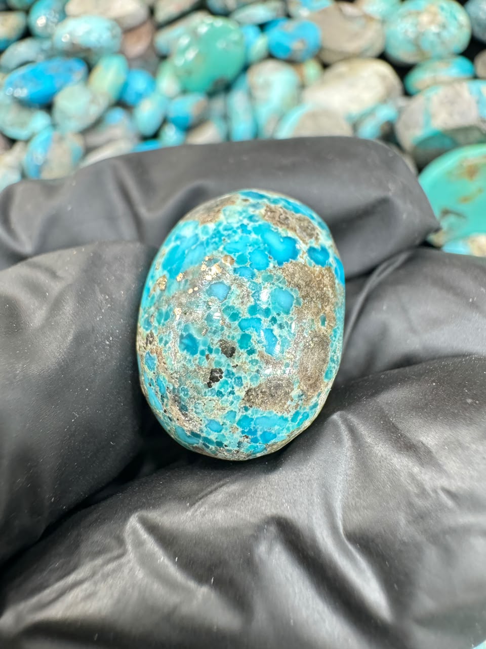 AAE SF 043 Natural Shajri Feroza Stone – Original Turquoise Gemstone