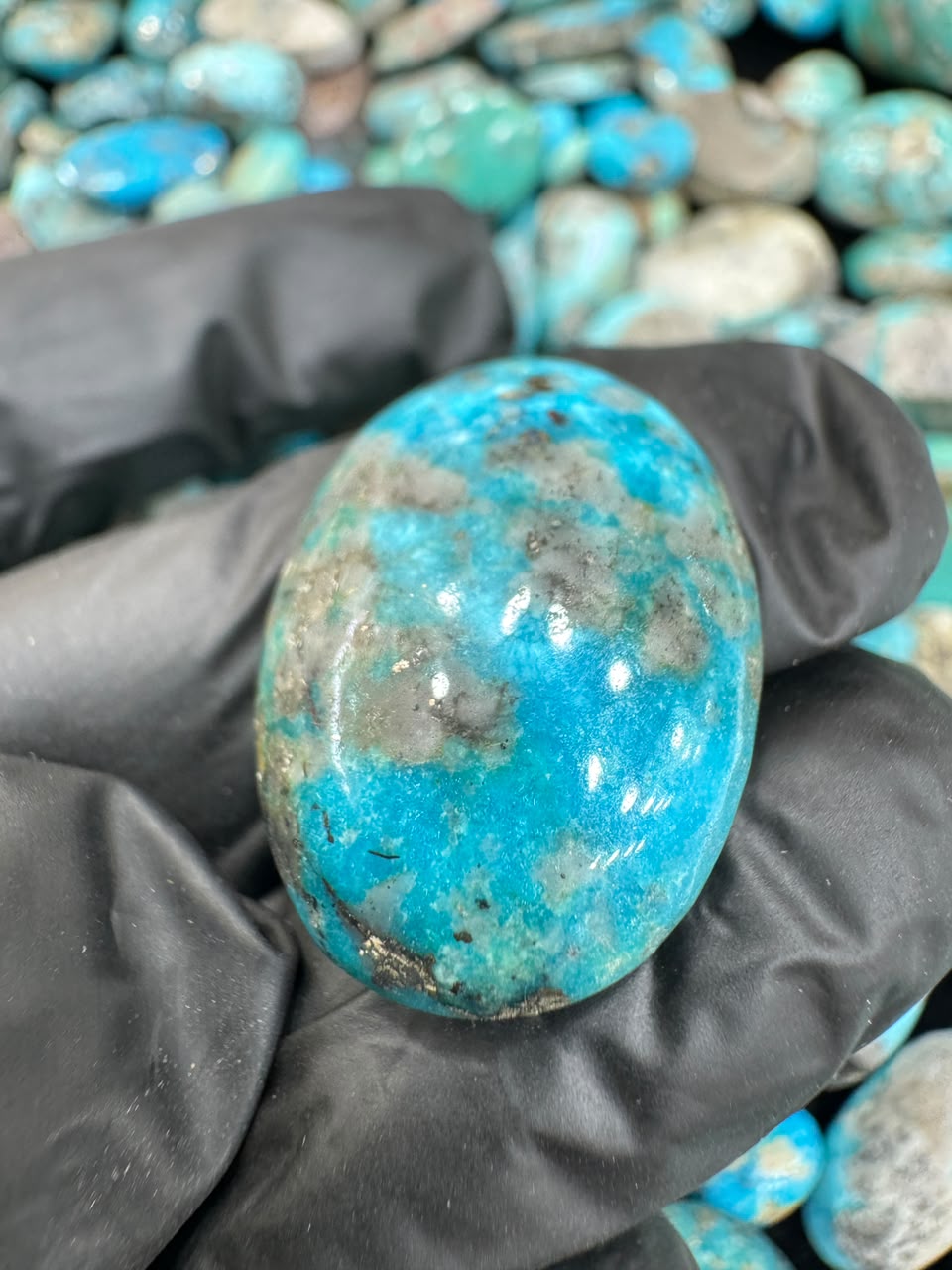 AAE SF 044 Natural Shajri Feroza Stone – Original Turquoise Gemstone