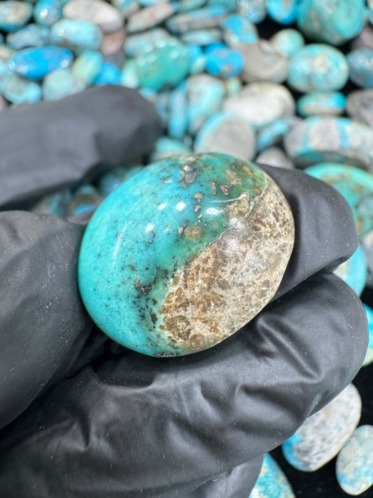 AAE SF 045 Natural Shajri Feroza Stone – Original Turquoise Gemstone