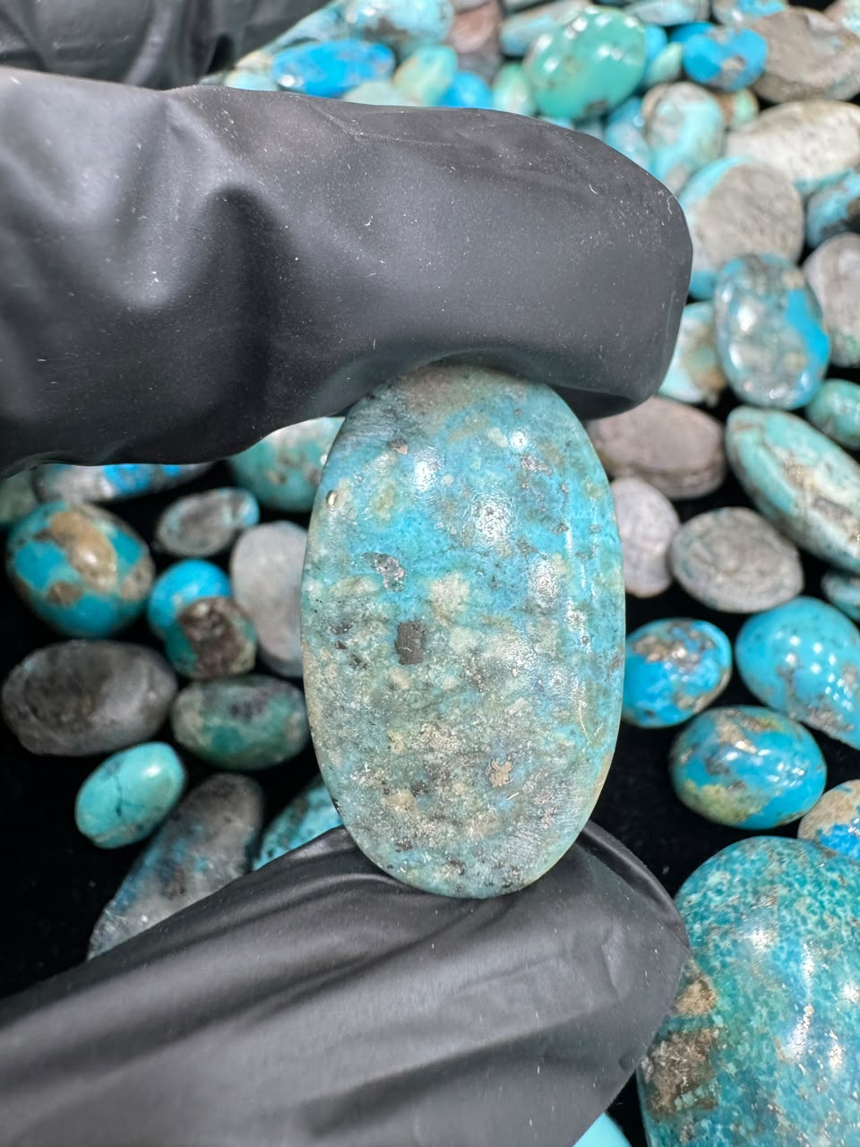 AAE SF 052 Natural Shajri Feroza Stone – Original Turquoise Gemstone