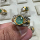AAE 7778 Chandi Ring 925, Stone Emerald (Zamurd)