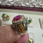 AAE 7779 Chandi Ring 925, Stone Ruby Yaqoot