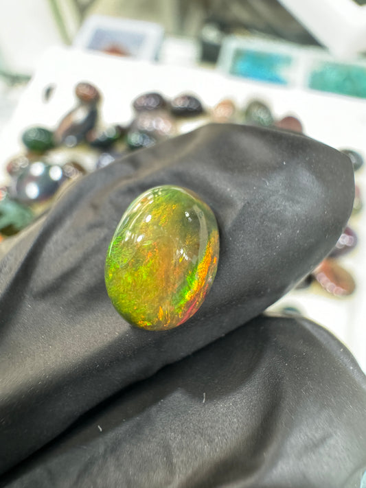 Black Opal Stone BO 037 2.1 Carat