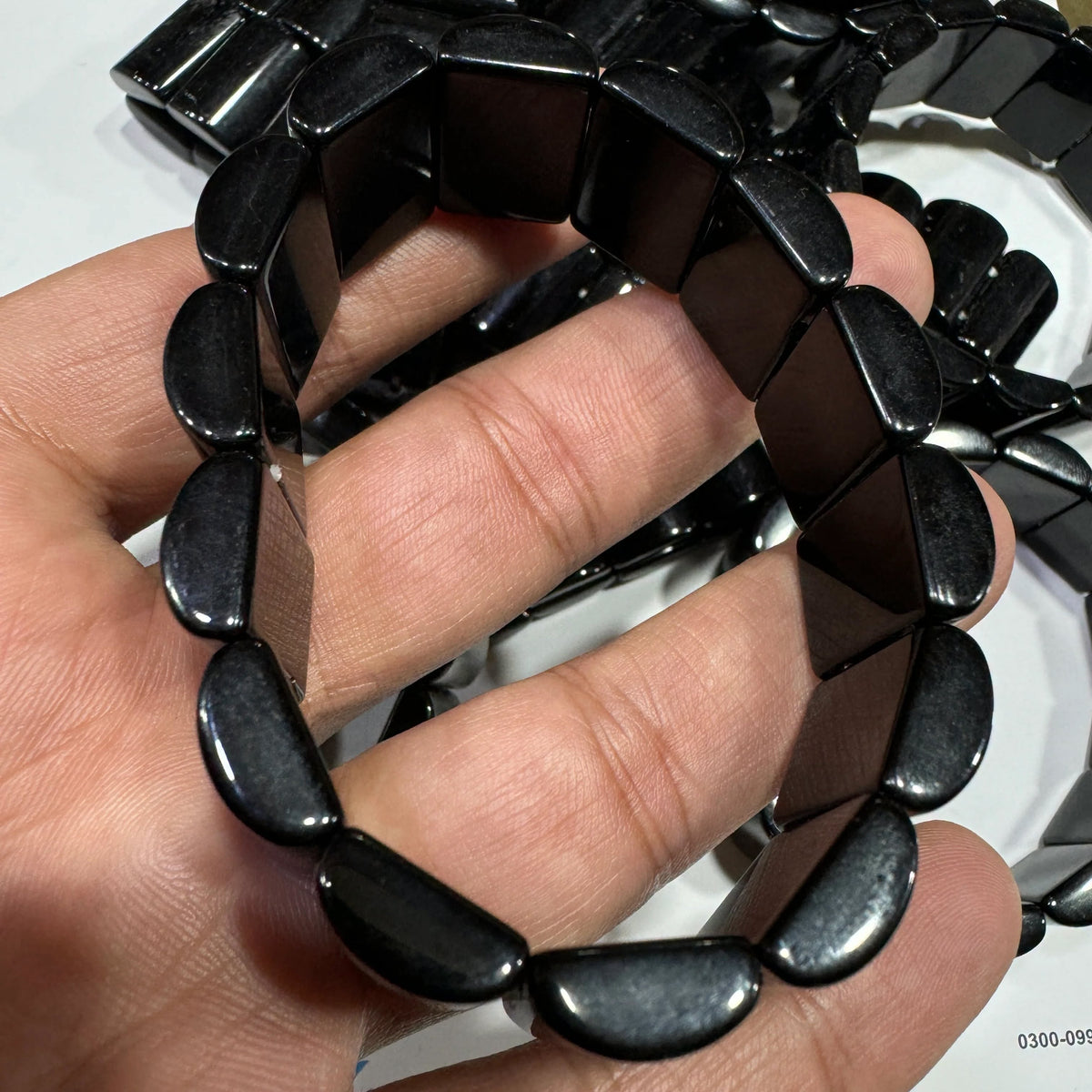 AAE PB 005 Black Aqeeq Bracelet
