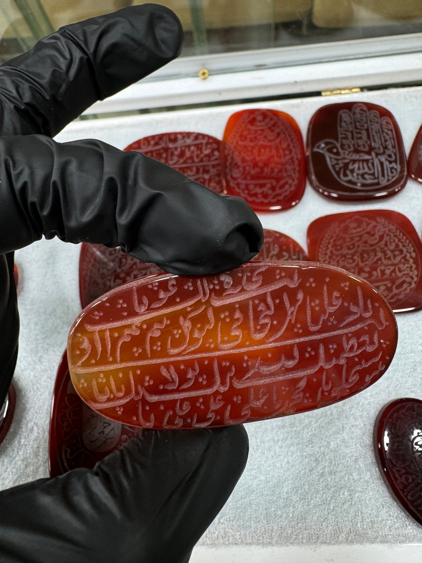 Premium Natural Aqeeq Stone with Islamic Engraving