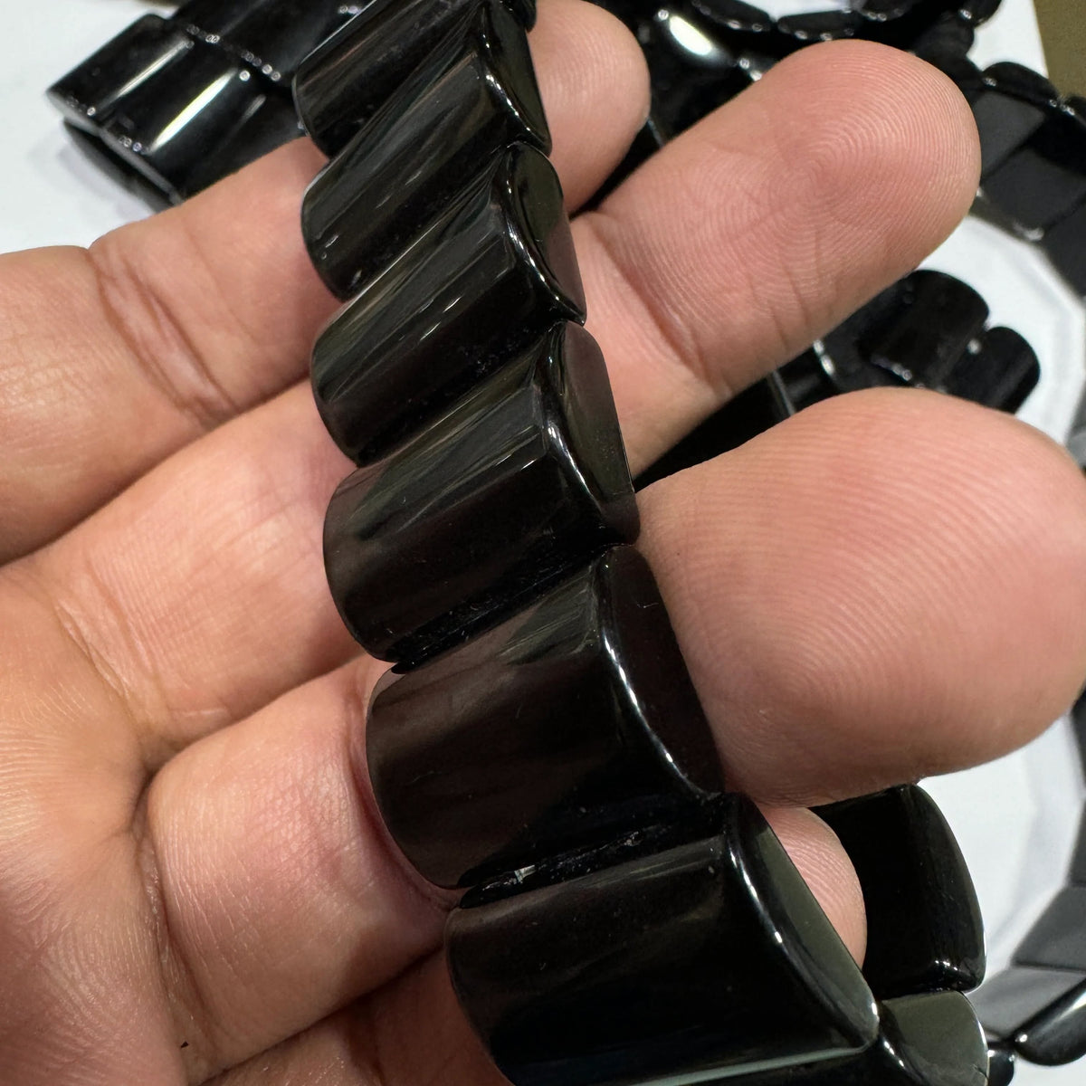 AAE PB 005 Black Aqeeq Bracelet