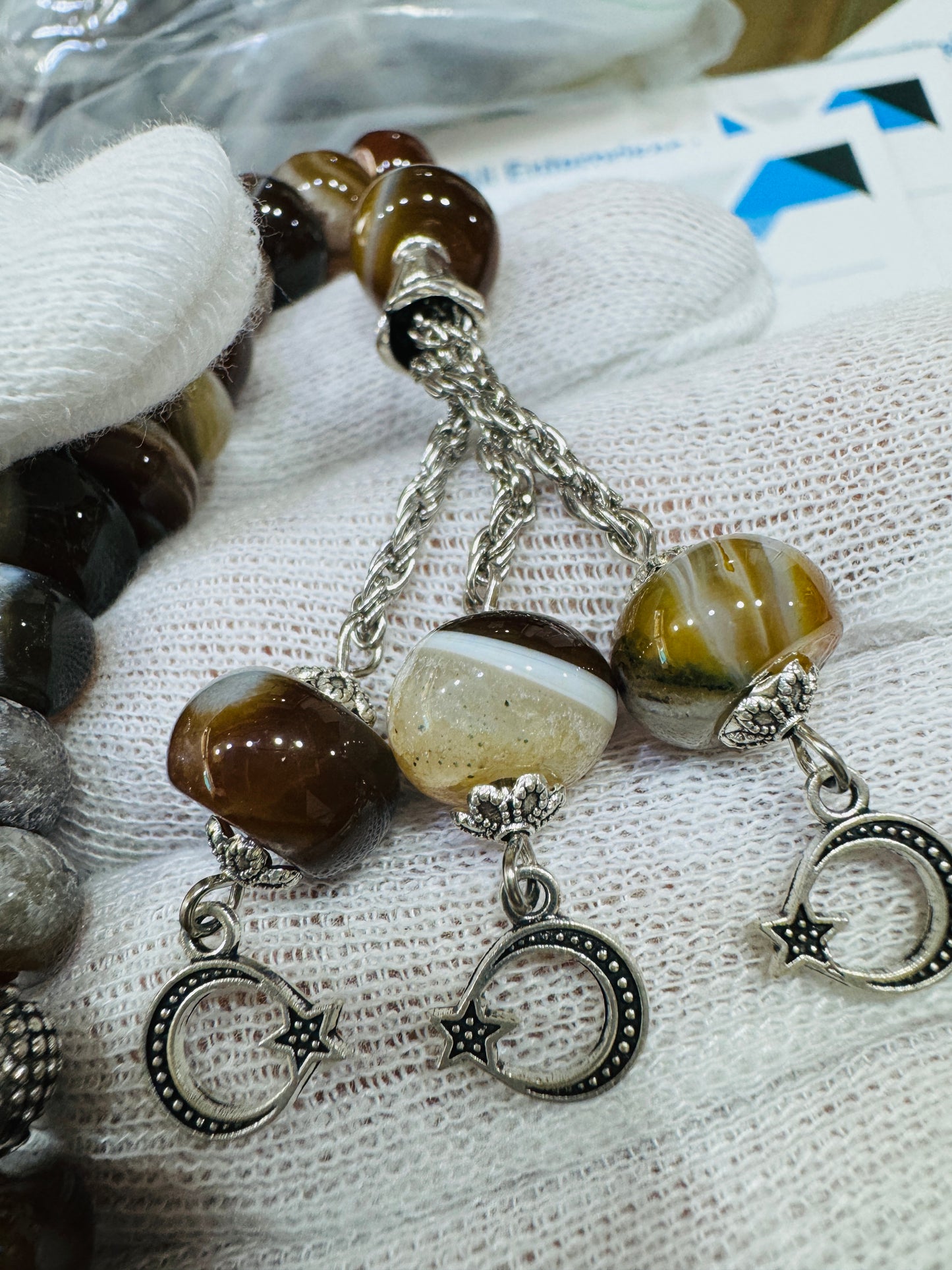 12 mm Premium Sulemani Aqeeq Stones Tasbeeh