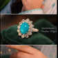 AAE 1216 Chandi Ring 925, Stone: Feroza (Turquoise)