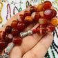 12 mm Red Aqeeq Stones Tasbeeh