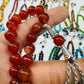 10 mm Red Aqeeq Stones Tasbeeh Round
