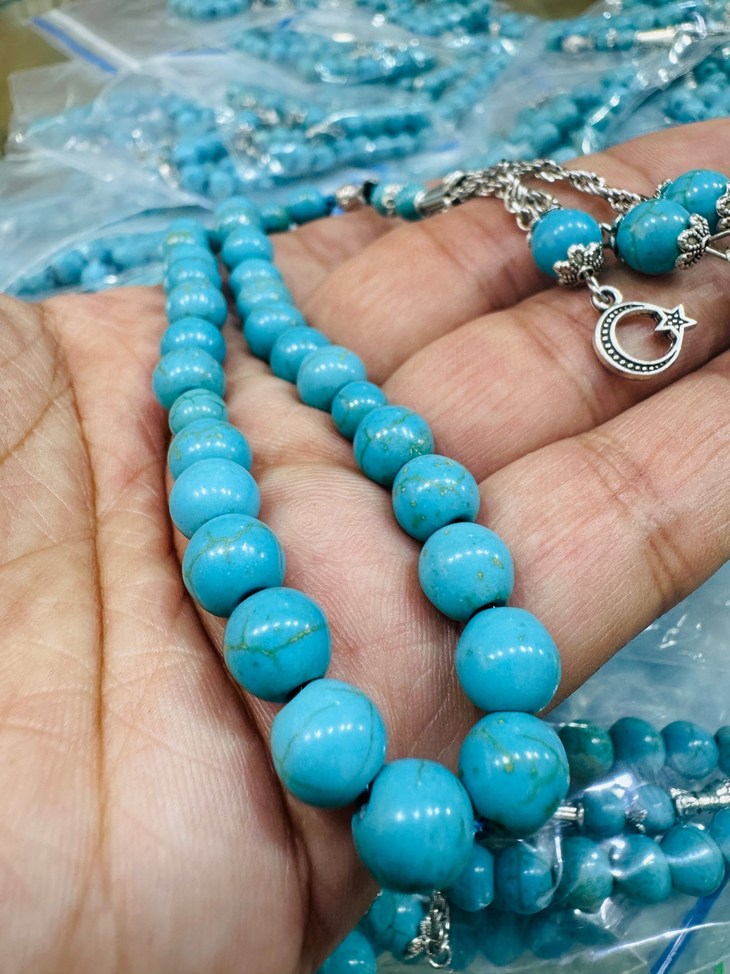 8 mm Feroza Stones Tasbeeh
