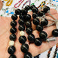 12 mm Black Aqeeq Captan Tasbeeh