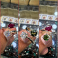 AAE 7790 Chandi Ring 925, Stone: Ruby (Yaqoot) & Moissanite