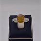 AAE 1568 Chandi Ring 925, Stone: Yellow Sapphire (Pukhraj)
