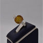 AAE 1568 Chandi Ring 925, Stone: Yellow Sapphire (Pukhraj)