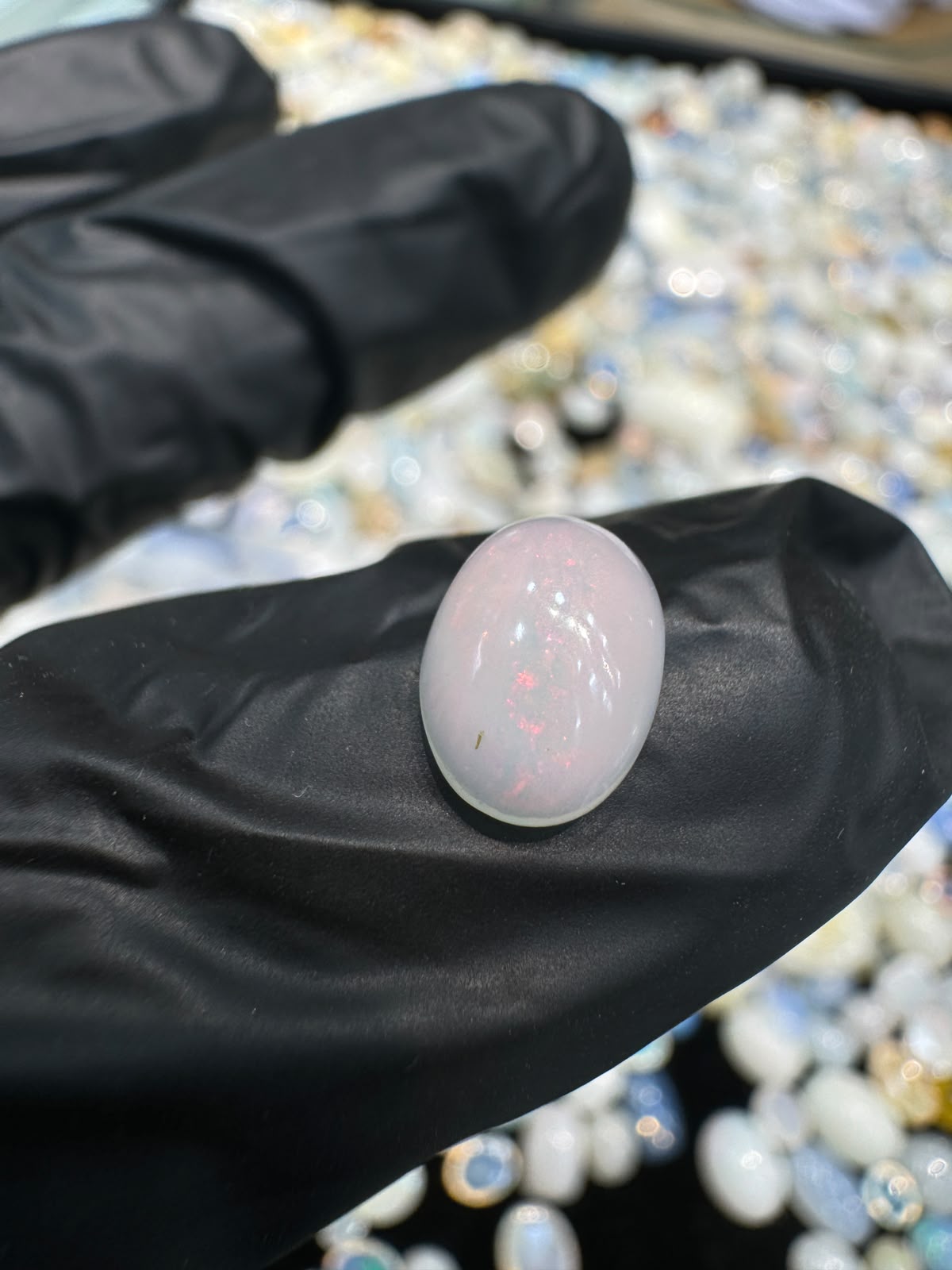 White Ethiopian Opal Stone WO 001 1.35 Carat