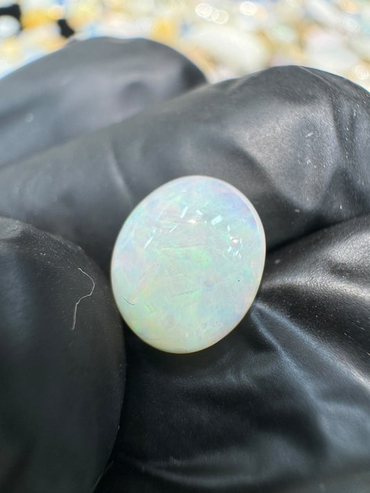 White Ethiopian Opal Stone WO 002 1.3 Carat