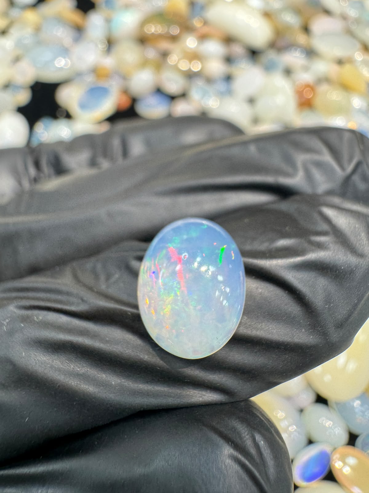 White Ethiopian Opal Stone WO 009 2.65 Carat