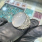 AAE 7780 Chandi Ring 925, Stone: Dur e Najaf