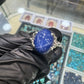 AAE 7781 Chandi Ring 925, Stone: Neelam Star
