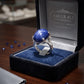 AAE 7781 Chandi Ring 925, Stone: Neelam Star