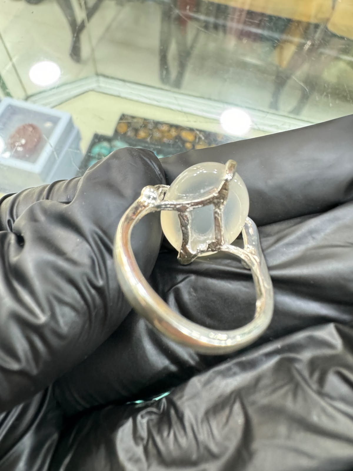 AAE 7787 Chandi Ring 925, Stone: Dur e Najaf