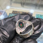 AAE 7789 Chandi Ring 925, Stone: Opal (Black)