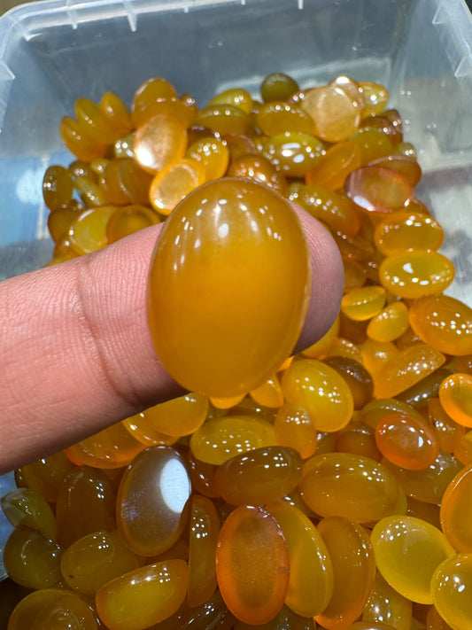 AAE AQ 005 Yellow/Zard Aqeeq (Agate) Natural Stone