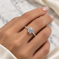AAE 6940 Chandi Ring 925, Stone: Moissanite