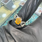 AAE 6500 Chandi Ring 925, Stone: Pukhraj