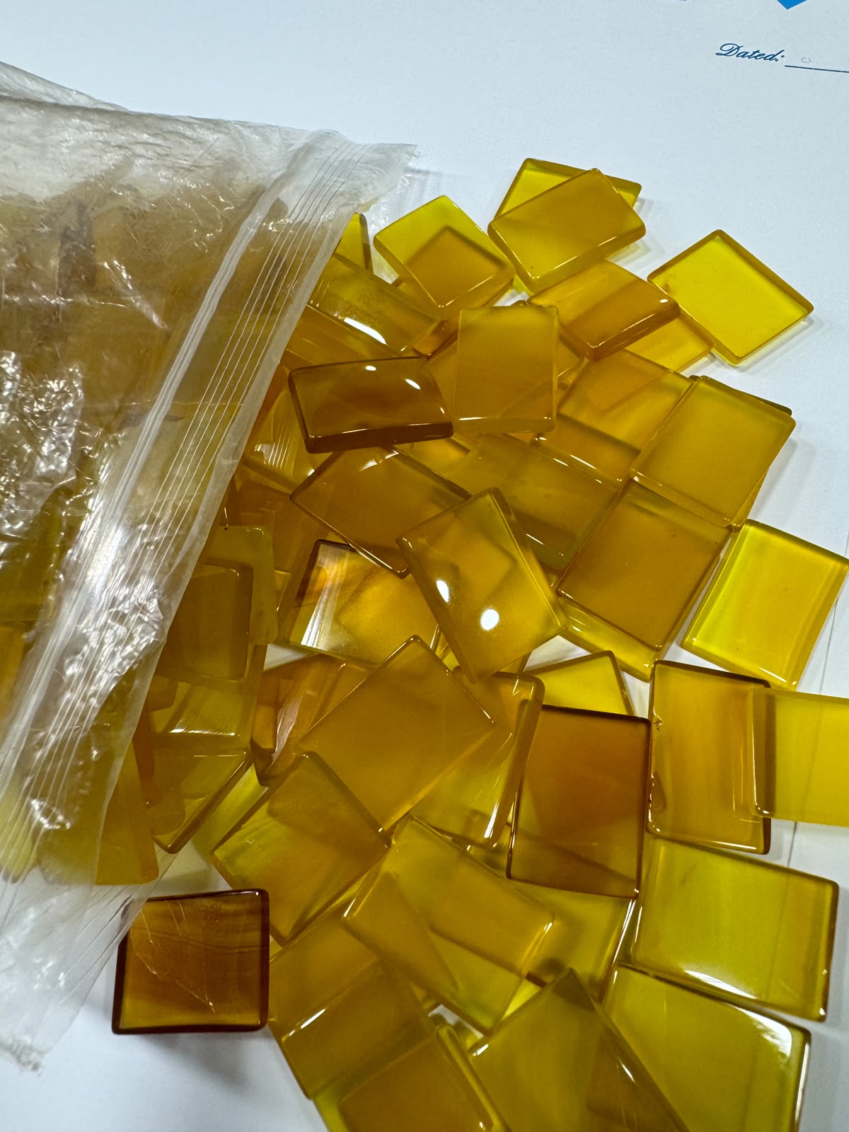 AAE AQ 004 Yellow/Zard Aqeeq (Agate) Natural Stone