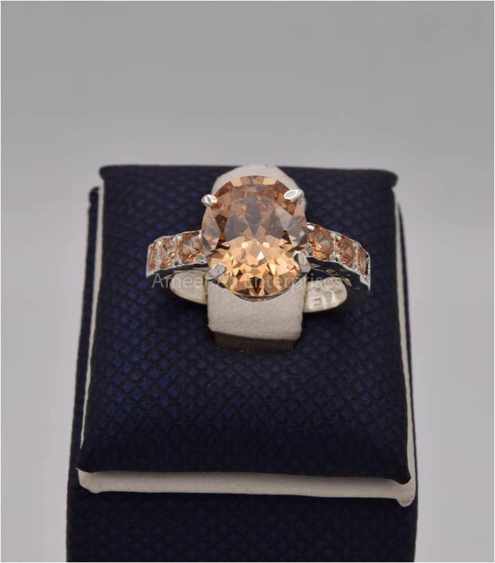 AAE 5502 Chandi Ring 925, Stone: Zircon - AmeerAliEnterprises