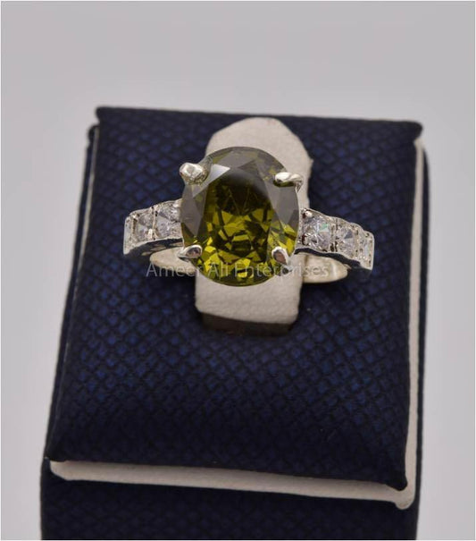 AAE 5506 Chandi Ring 925, Stone: Zircon - AmeerAliEnterprises