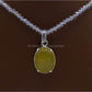 AAE 5890 Chandi Set 925, Stone: Yellow (Zard) Aqeeq - AmeerAliEnterprises