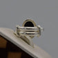 AAE 7436 Chandi Ring 925, Stone: Black Aqeeq - AmeerAliEnterprises