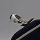 AAE 7721 Chandi Ring 925, Stone: Blue Sapphire (Neelam) - AmeerAliEnterprises