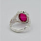 AAE 6588 Chandi Ring 925, Stone: Irani Poota Yaqoot