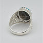 AAE 6674 Chandi Ring 925, Stone: Shajri Feroza